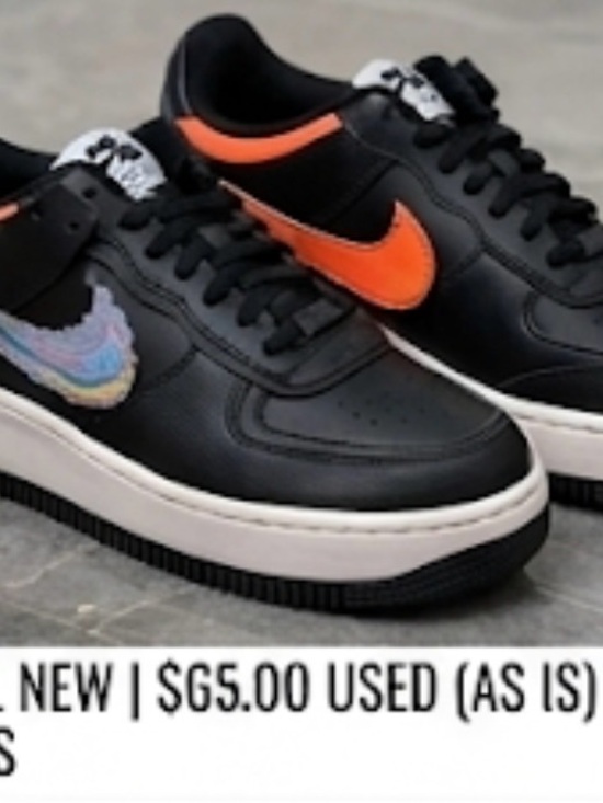 Nike Shoes - Nike Black Sneakers with Orange Swoosh